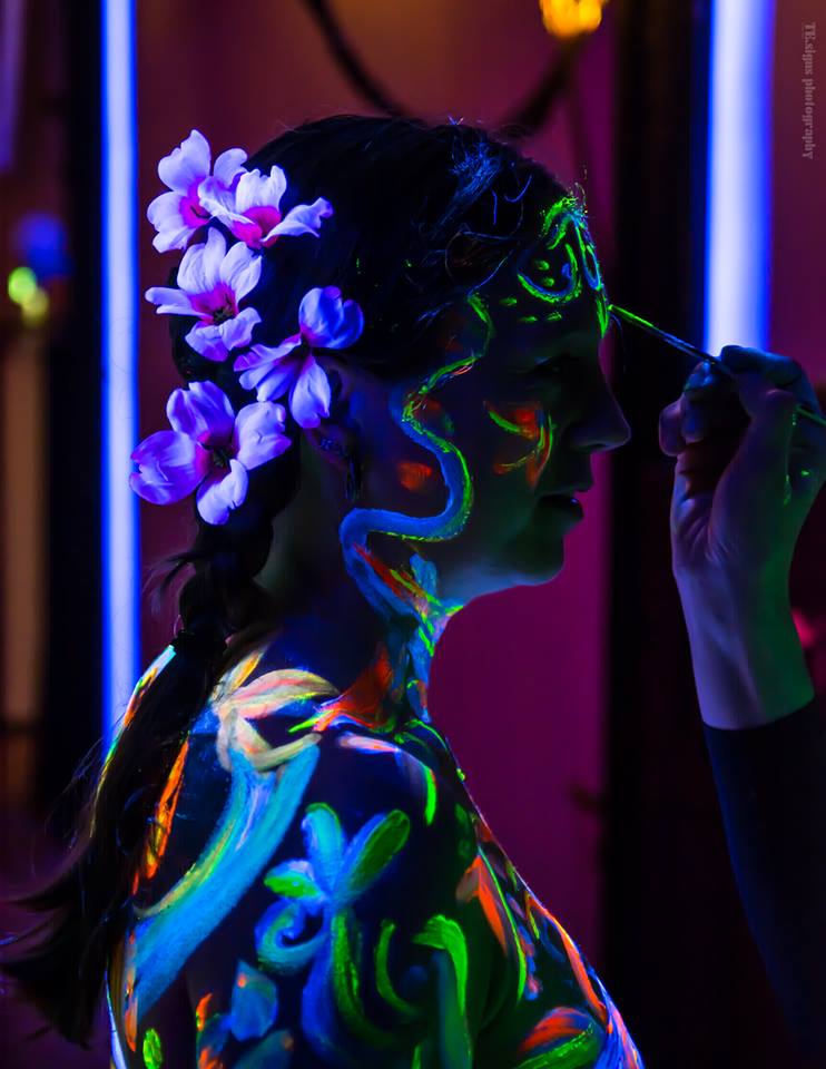 Bodypainting mit uv 