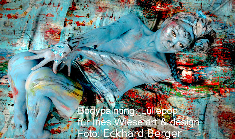 Bodypainting und Vernissage in Hamburg