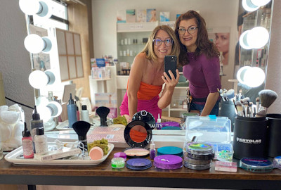 Make-up im Atelier